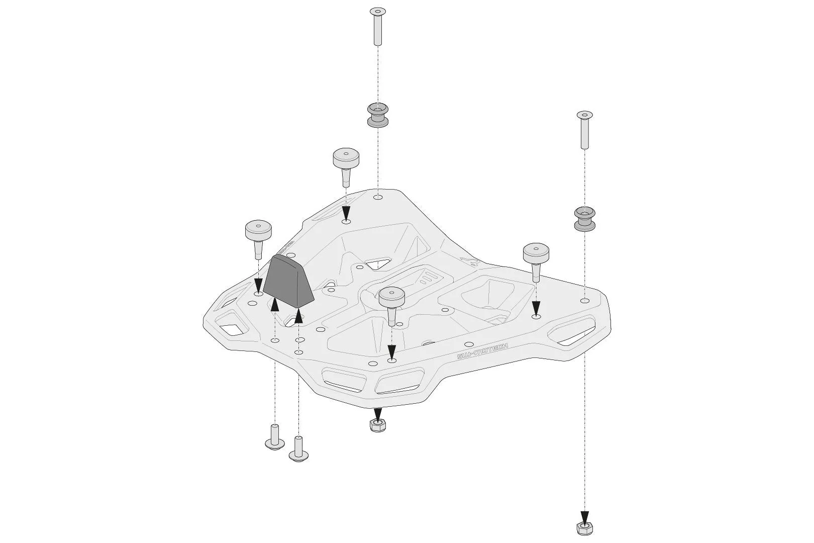 Adapter kit for Adventure-RACK For Shad Black - Image 3