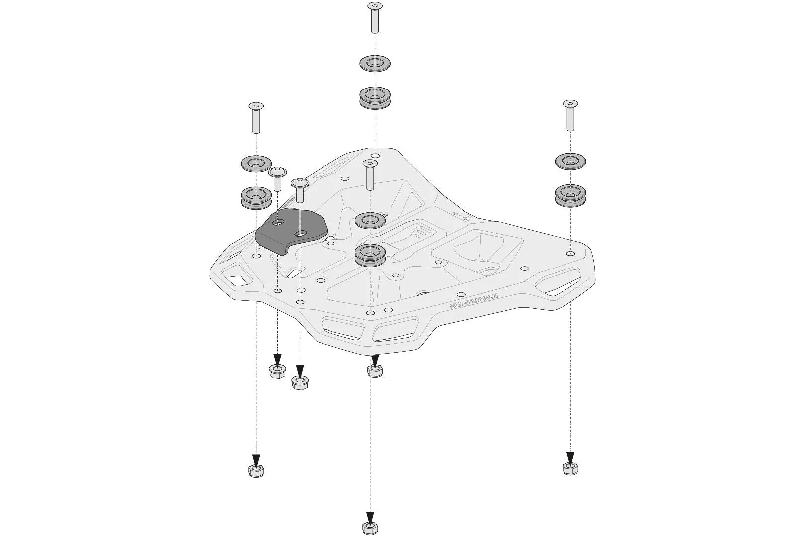 Adapter kit for Adventure-RACK For Trax ADV/ION/EVO Black - Image 3