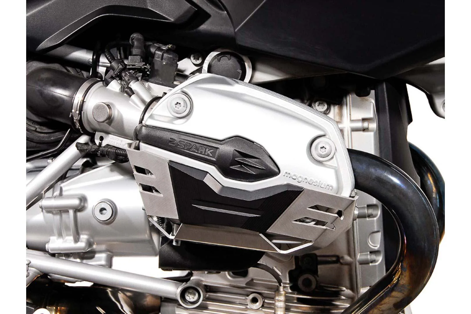 Cylinder guard BMW R1200 R/ ST/ GS/ Adventure Silver - Image 2