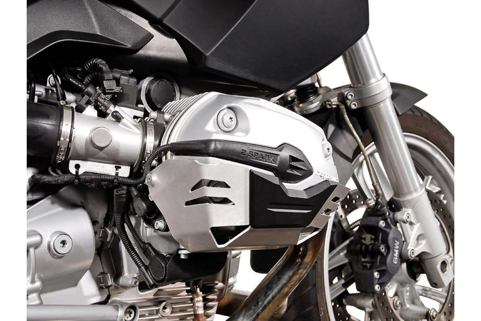 Cylinder guard BMW R1200 R/ ST/ GS/ Adventure Silver - Image 3