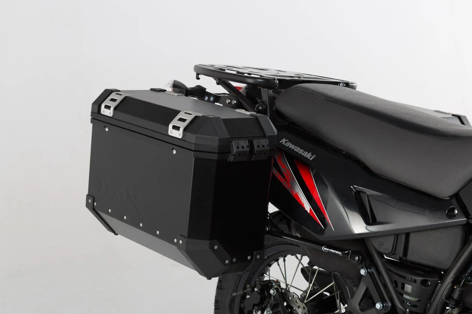 EVO Side Carriers Kawasaki KLR650 (08-) Reinforced Black - Image 4