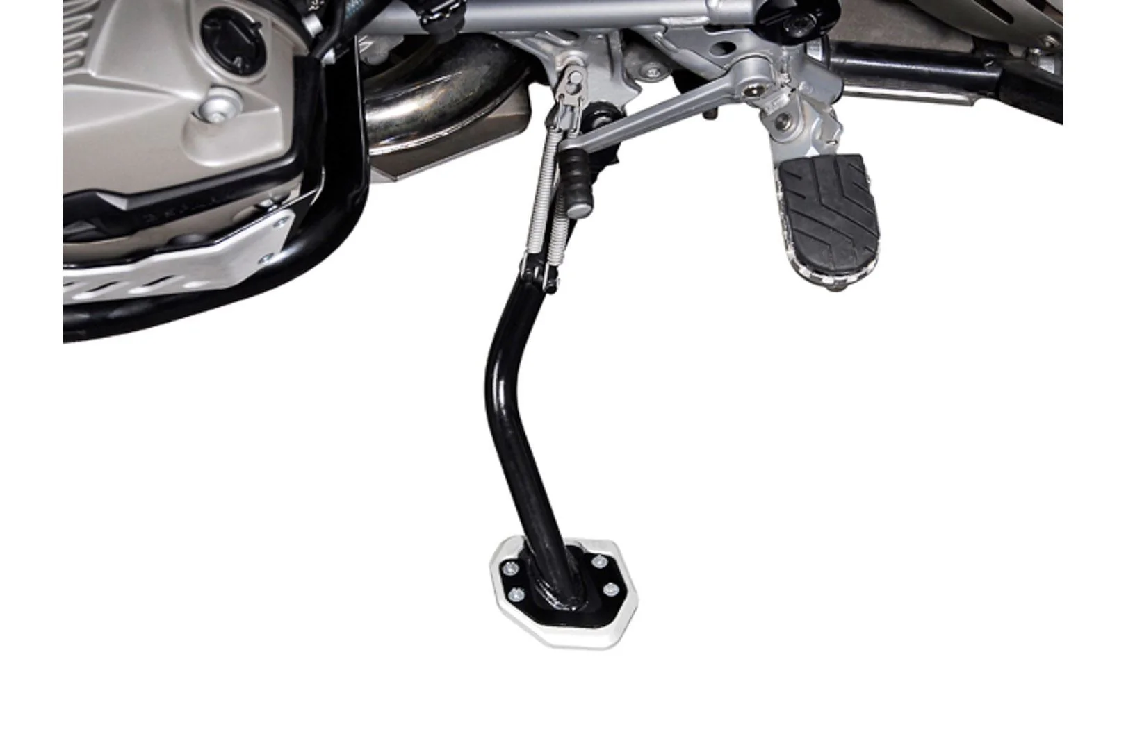Extension for Side Stand Foot BMW R1200GS / R1200GS Adventure Black/Silver - Image 2