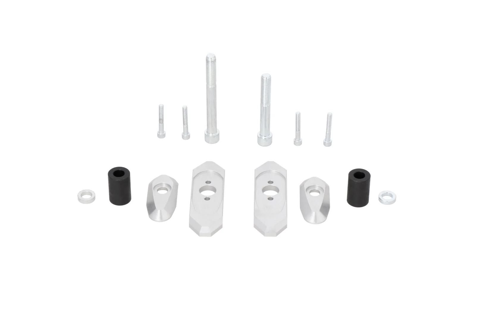 Frame slider kit Black. Kawasaki Z900 models (16-), Z1100 (25-).