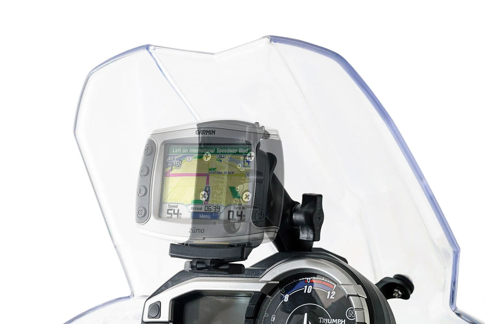 GPS Mount for Cockpit Triumph Tiger 800/800 XC, XR (10-17) Black - Image 2
