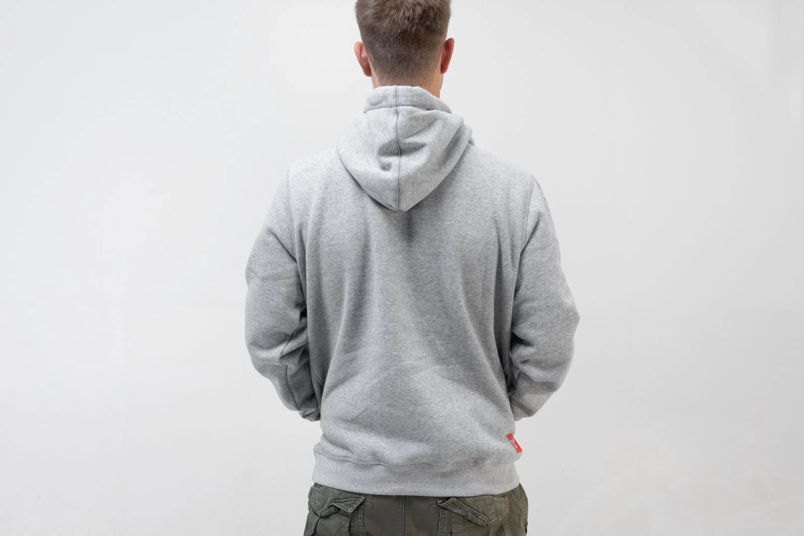 Hoodie Street Line. Grey. Unisex. Size L. - Image 2