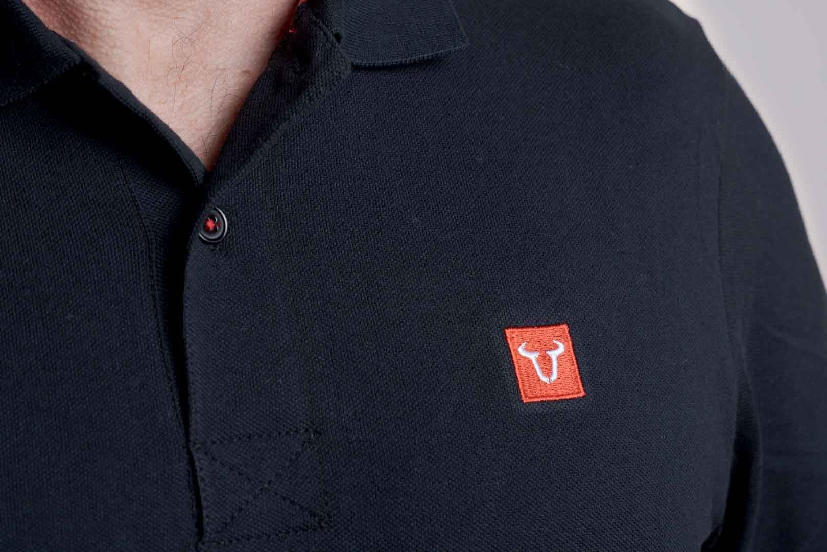 Polo shirt Core Line. Black. Men. Size 4XL. - Image 3