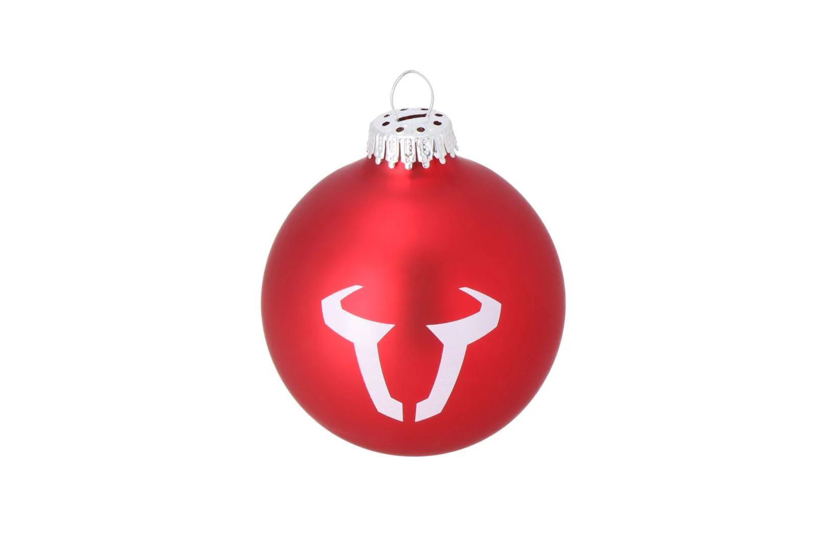 SW-MOTECH Christmas bauble 8 cm. Made of glass. Red. With logo.