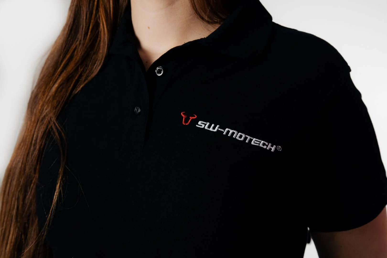 Team polo shirt Core Line. Black. Women. Size M. - Image 3