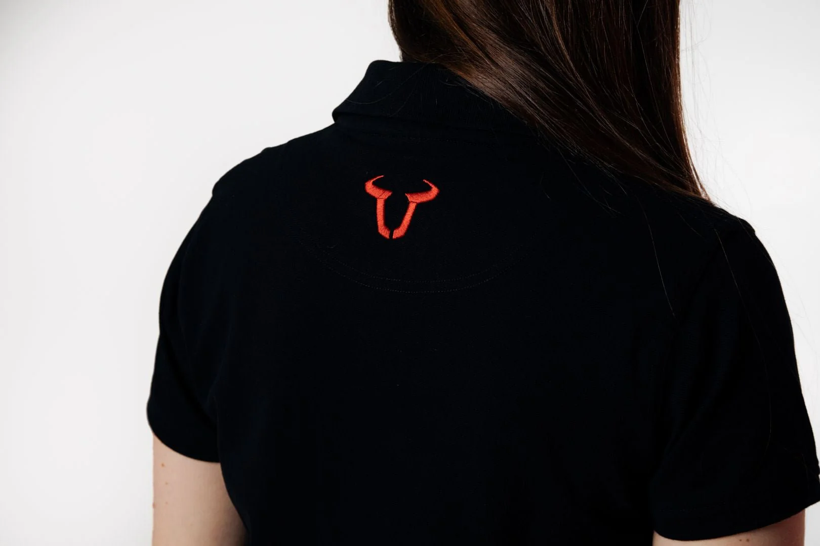 Team polo shirt Core Line. Black. Women. Size XL. - Image 3