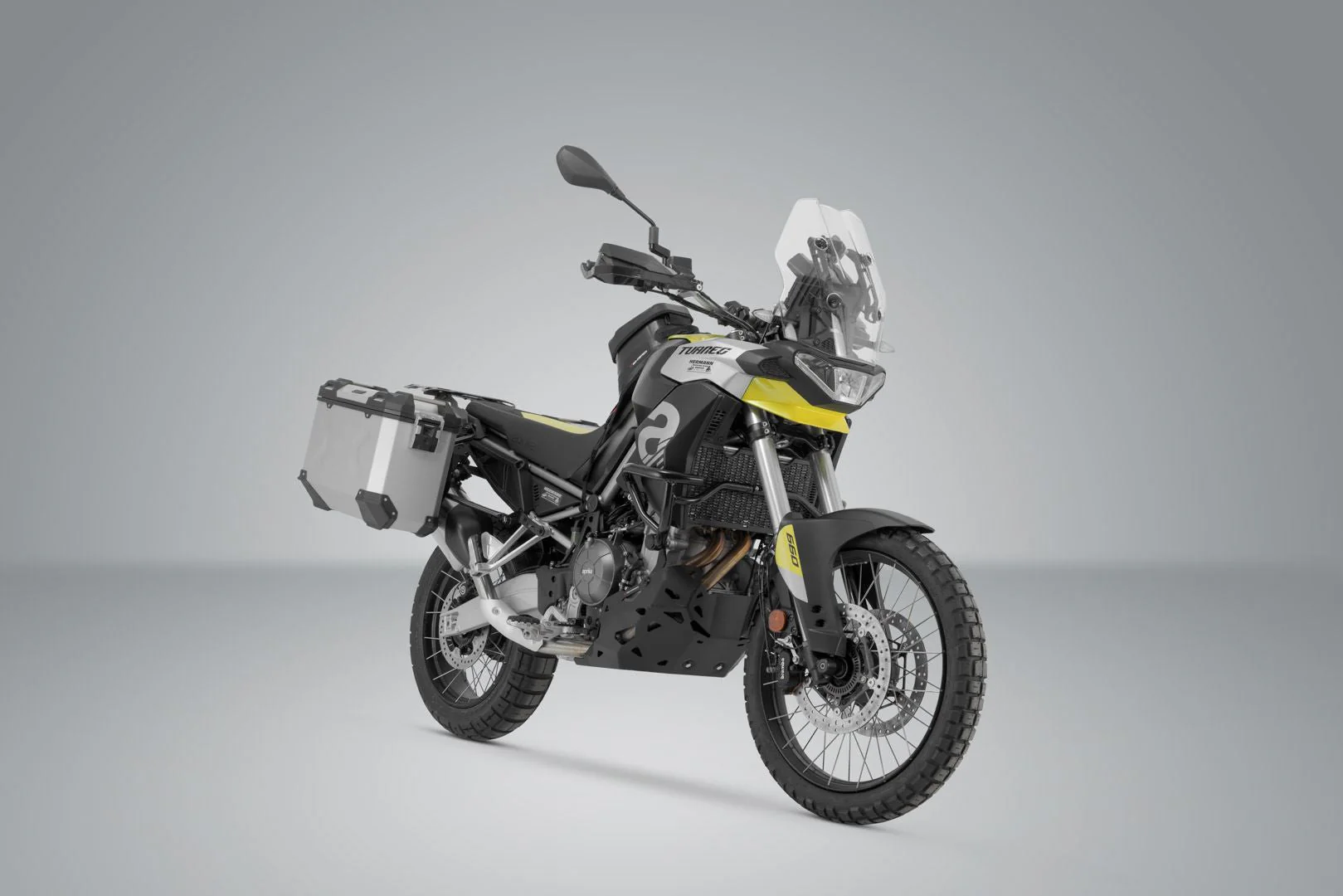 TRAX ADV Aluminium Case System 45/37 litre Aprilia Tuareg 660 (21-) Silver - Image 2