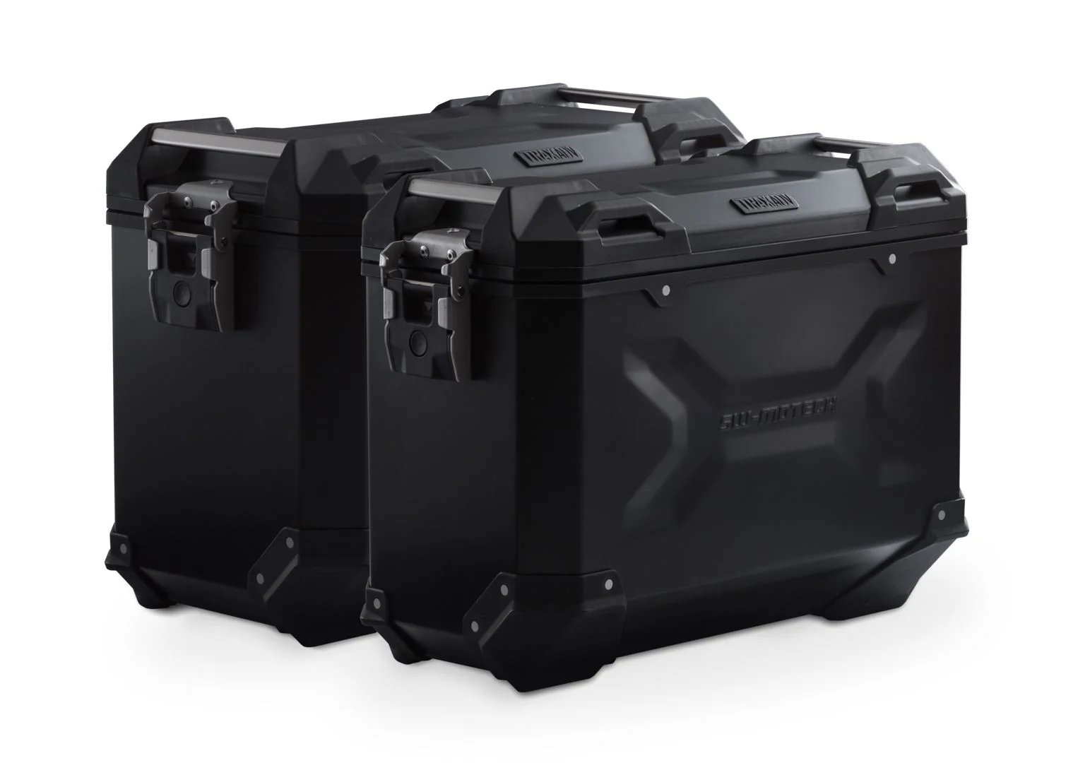 TRAX ADV Aluminium Case System 45/37 litre BMW R1200GS LC/Adv/Rallye, R1250GS Black