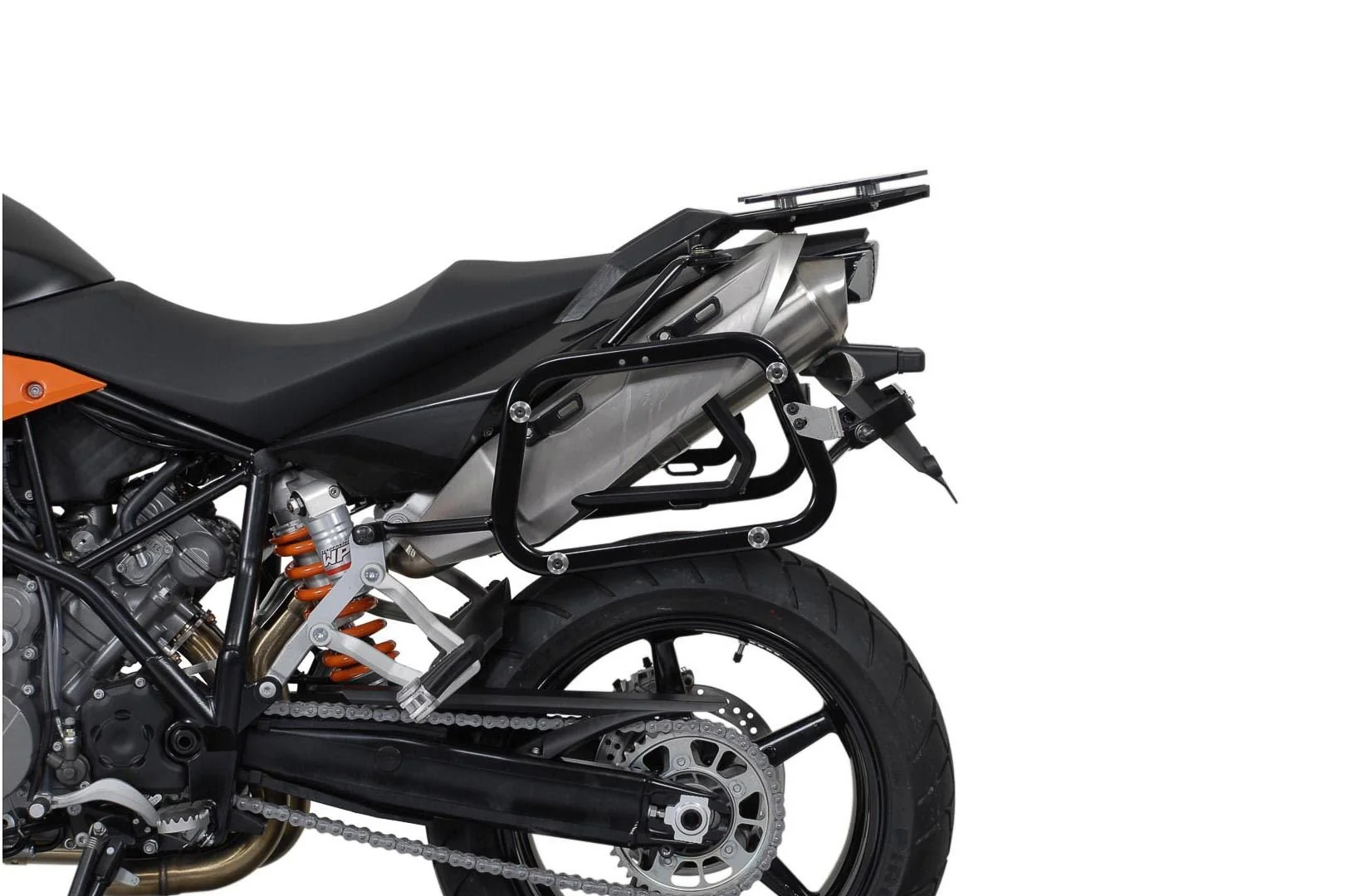 TRAX ADV Aluminium Case System 45/45 litre KTM 990 SM / SM-T / SM-R / 950 SM  Black - Image 2