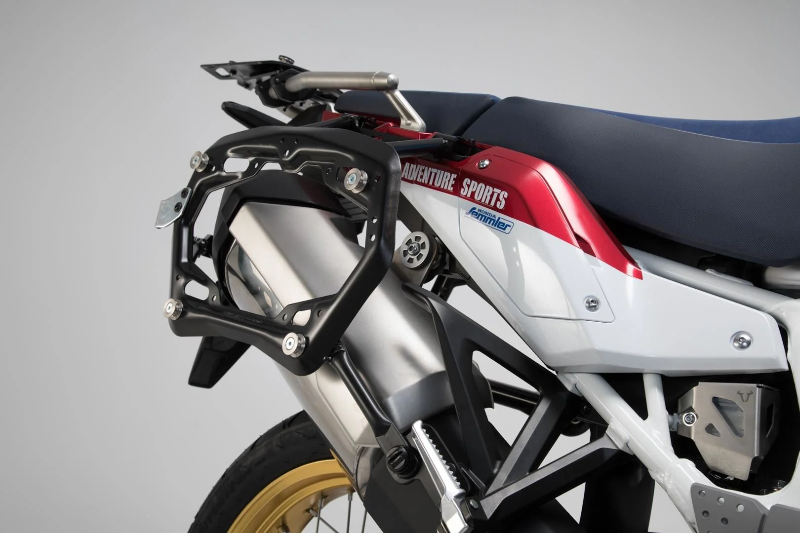 TRAX ADV Aluminium Case System 45/37 litre Honda CRF1000L / Adv Sports (18-) Silver - Image 2