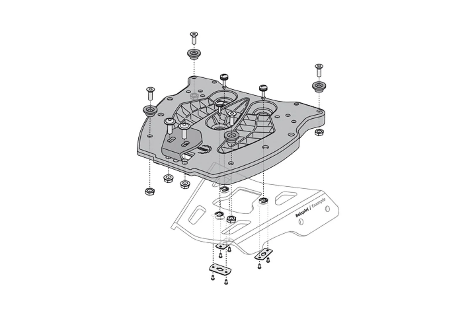 TRAX ADV Top Case System BMW R 1200 GS (04-12) Black - Image 3
