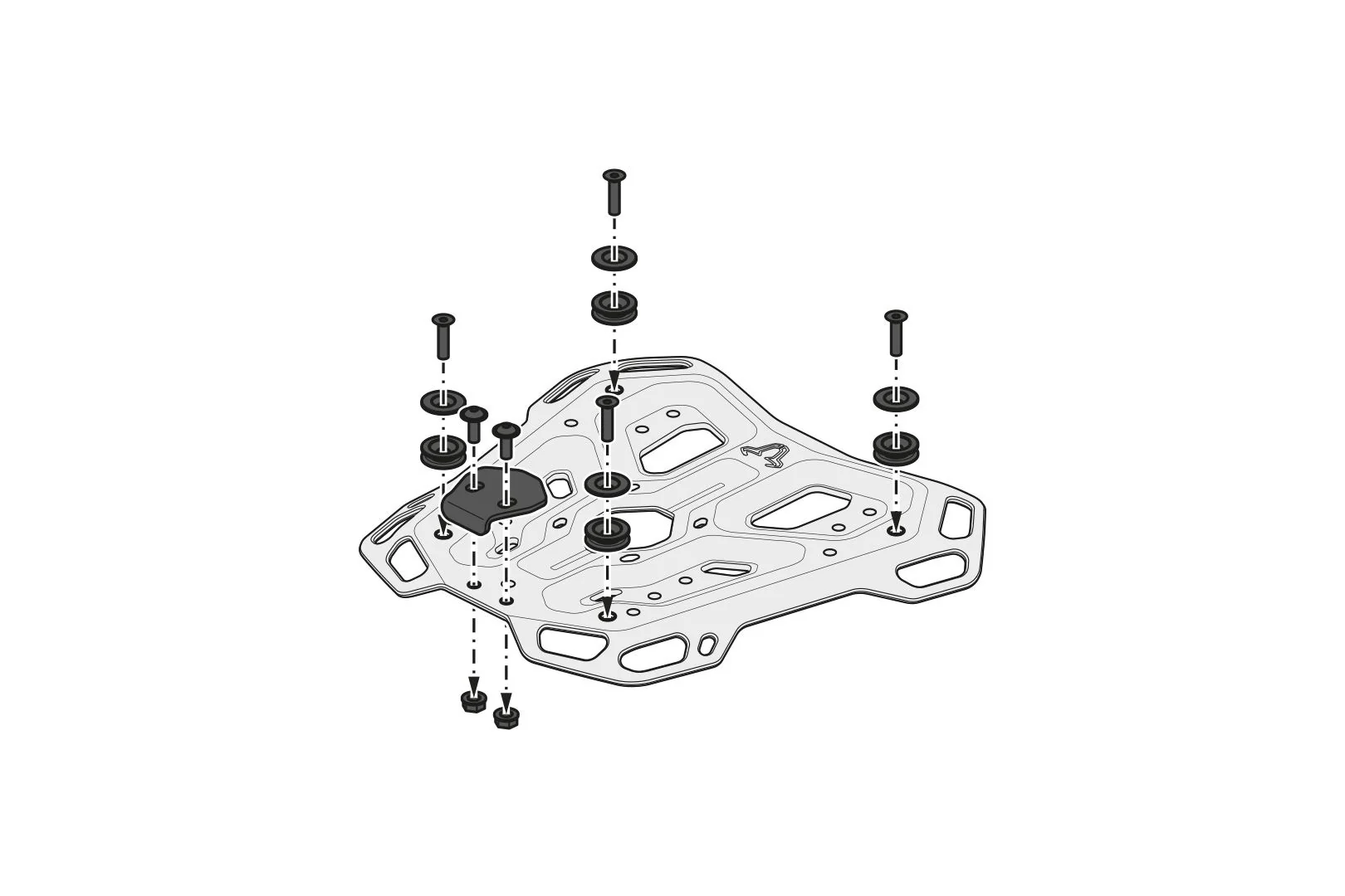 TRAX ADV top case system Silver. BMW R 1300 GS (23-). BMW top case holder. - Image 4
