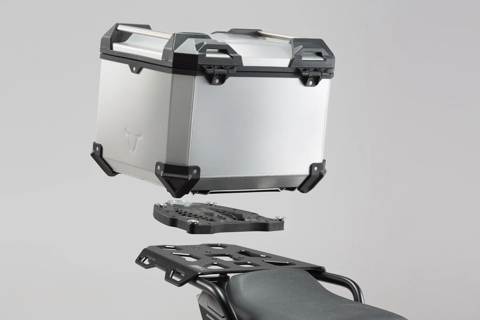 Trax ADV Top Case System Triumph Sprint ST 1050 / Tiger 1050 SE Silver