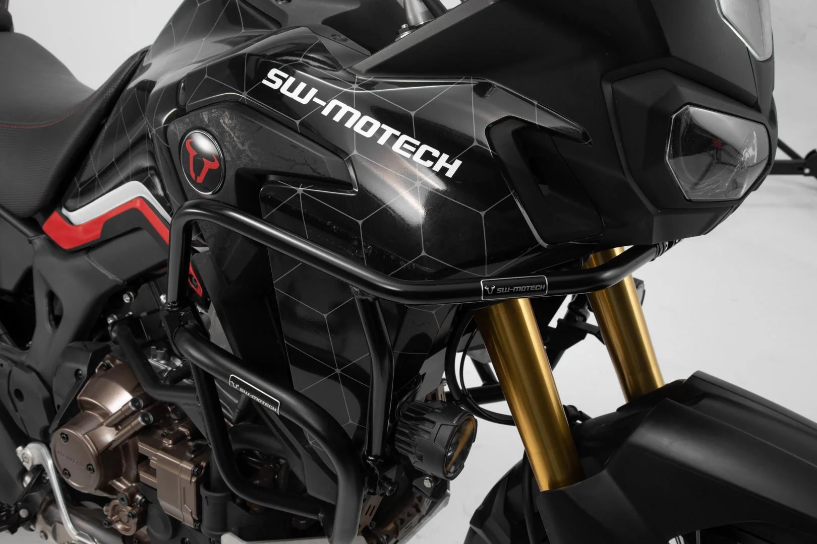 Crash bar Honda CRF1000L Africa Twin (15-) UPPER CRASH BAR. Black - Image 4