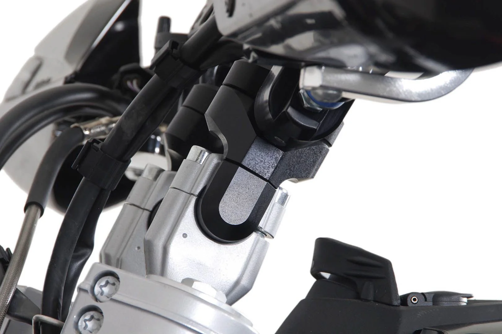 Vario bar back for Ø 28 mm handlebar Up/back variable. Black - Image 4
