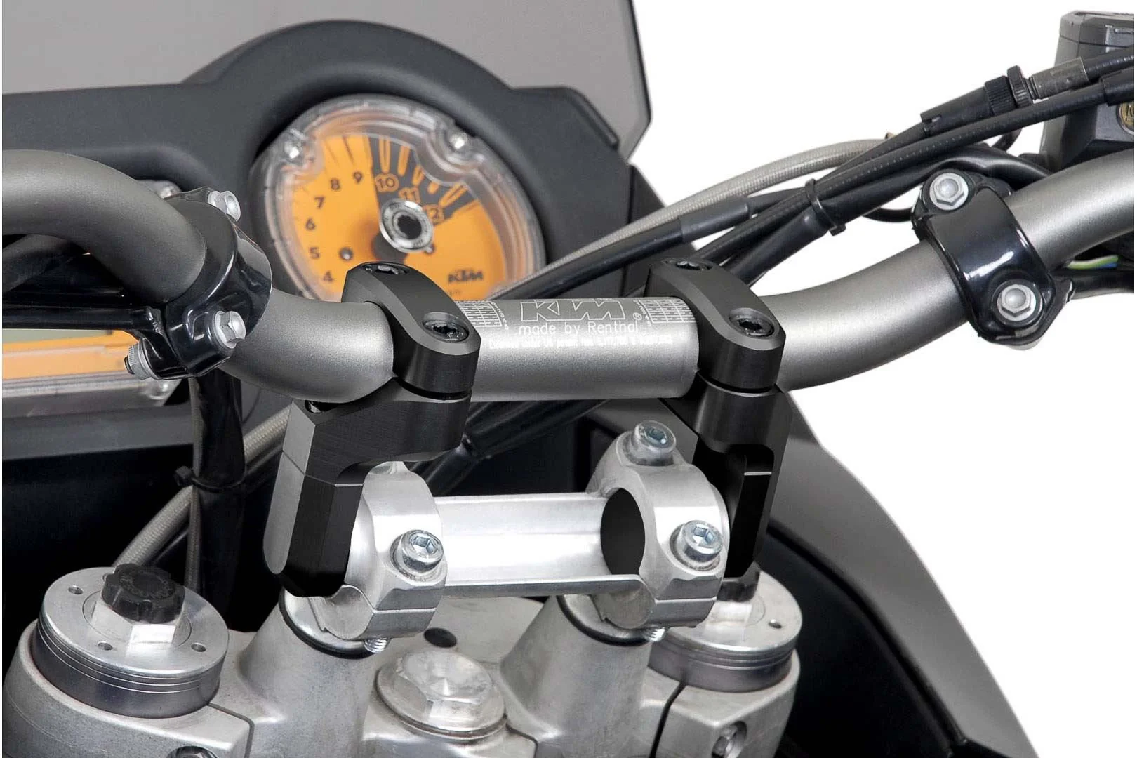 Vario bar back for Ø 28 mm handlebar Up/back variable. Black - Image 5
